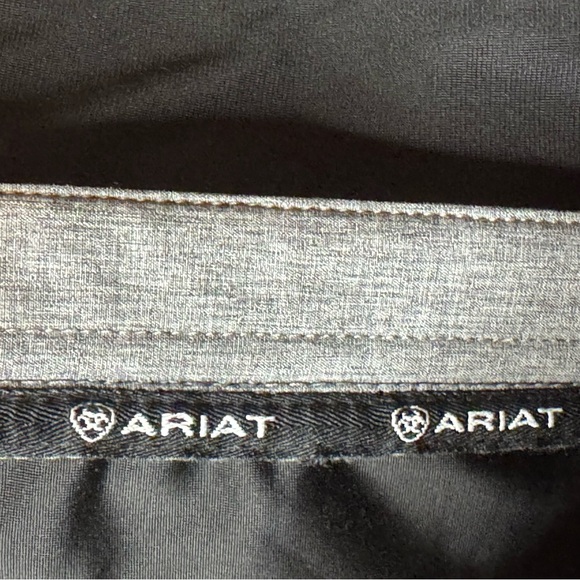 NEW Ariat Men's Light Gray 2.0 Vernon Soft Shell Zip Up Jacket Vest size S - Picture 9 of 11